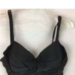Black Drape Bra Support Cup Bikini Top XXL Photo 3