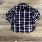 Jachs Girlfriend  Navy and Magenta Plaid Shirt Photo 1