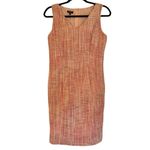 Talbots  pink tweed vneck sheath dress size 10 petite Photo 2