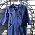 Talbots Denim 4 Blue Jean Button-Up Dress Photo 1