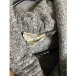 Carol Rose  Gray Ribbed Cowl Neck Sweater Size Large Photo 2