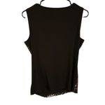 Calvin Klein Women Black Silver Sequin Holiday Dress Tank Top Size Medium Photo 1