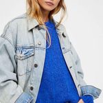 Free People Denim Trucker Jacket Photo 4