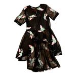 Endless Rose  Large (S) Exquisite Birds Art-To-Wear Hi-Low Sheer Blouse Cover Photo 4