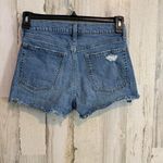 Gap * High Rise Cheeky Shorts Size 2 Demin Distressed Summer Casual High Waist Photo 7