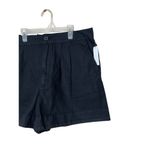 Joie  Ladies High Rise Black Linen Blend Pleated Shorts Size Large NWT Photo 1