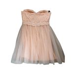 NWT London Dress Co. Peach Lace Homecoming Dress Photo 1
