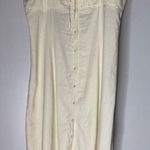 Who What Wear NWT  Cristina Spaghetti Strap‎ Button Front Maxi Dress Cream XL Photo 0
