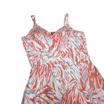 5|48  women's maxi dress size large coral blue and pink‎ Photo 7