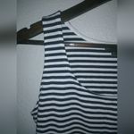 Talbots  M Summer Striped Black White Cotton Blend Tank Top Photo 3