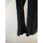 Escada Black Wide Leg Lace Bow Trim Pant Size 40 Photo 5