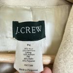 J.Crew Ivory Wool & Cashmere Blend Overcoat Women's Size 4 Petite Coat Winter Photo 8