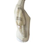 NWT Right Fashion White Crochet Knit V Neck Short Sleeve Vintage Sweater Small Photo 1