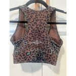 Leopard Farmers Market Global athletic sports bra medium women’s Brown Photo 1