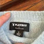Playboy  Light Blue Crew Neck Sweater Photo 2