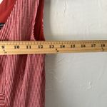Nanette Lepore Dress Womens 4 Red White Striped Peplum Fitted Bow Detail NYC Photo 4