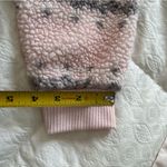 Hippie Rose Women’s  Pink and Gray Faux fur Sherpa quarter zip size small Photo 5