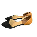 Merona  Two Toned Black and Tan D'orsay Flats Size 9.5‎ Photo 1