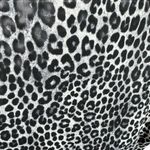 Mario Serrani Italy Gray Black Leopard Print Long Sleeve Stretchy Blouse Sz XXL Photo 4