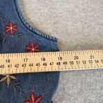 Jane Ashley Vintage  Button Front Denim Jumper Dress Womens Large Blue Cotton Photo 10