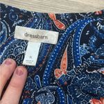 Dress Barn  XL Paisley Blouse, Elastic bottom, no stretch pit to pit 22 length 26 Photo 2