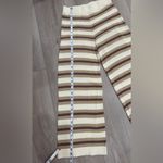 Free People . Striped Woman’s Bottoms in Cream and Brown 🤎🤍 Photo 3