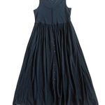 Frye Sleeveless Black Dress Button-Down Stretch Casual Classic Size Small Photo 0