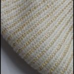 Vintage Ivory Knit Beret Hat Gold Photo 7