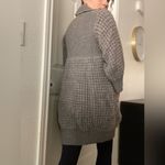 Stella McCartney  Chunky Alpaca Wool‎ Cardigan Sweater Dress Buttoned Sz 44 Grey Photo 2