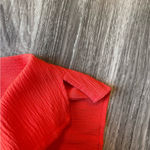 Loft  Red Off-Shoulder Ruffle Blouse – Flowy Summer Top Photo 6