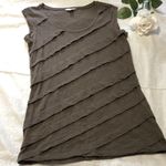 Calvin Klein  Brown Ruffle Shirt XS Photo 0