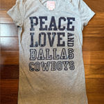 PINK - Victoria's Secret Pink NFL Collection Gray Dallas Cowboys Women’s T-Shirt Size Small Photo 0