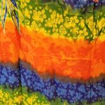 None {58" x 45"} Rainbow Hawaiian Hibiscus Swimsuit Cover Up Wrap Skirt Dress Photo 3
