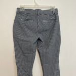 Gap High Rise Gingham Signature Skinny Ankle Pants Navy Blue White Cropped Crop Photo 13