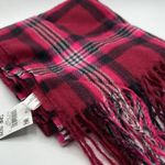 Jenni  Wine Plaid Scarf NWT Photo 1