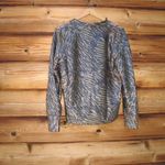 Ganni NWT  Metallic Jersey Animal Print Cardigan Top Photo 5