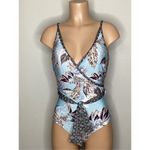 New. Milea floral plunge neck one piece. Size 10 DD Photo 2