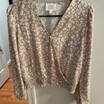 Olive & Oak Leopard Print Long Sleeve Blouse Photo 0