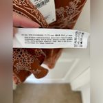 ZARA NWT  100% Cupro Camisole Flowy Tank Women's S Burnt Brown Paisley Photo 4