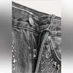 ZARA NWT ZW Collection Slim Straight Cut Jewel Jeans Gray Jeans Photo 5