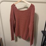 Daytrip  Rust V-Neck Sweater Photo 1