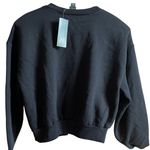 Wild Fable  Women's Black Long Sleeve Crewneck Sweatshirt - Size Medium - NWT Photo 1