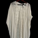 Echo Ivory Lace swim cover up sz L / Xl White Photo 3