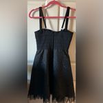 BCBGMAXAZRIA Women’s Black Lace Tulle Dress Size 6 Photo 11