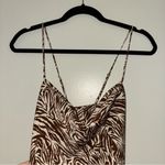 Lucy Paris  brown zebra midi dress Photo 3
