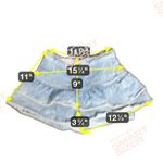 SheIn Women 28 Ruffle Denim Blue Jean Mini Skirt Casual Western Y2K Feminine Photo 9