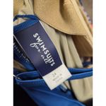 Swimsuits for All Plus Size Blue Pink Tropical Swim Suit Dress Padded Size 24 Photo 4