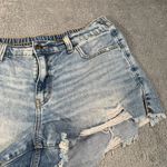 Aerie  Light Blue Distressed Jean Shorts Photo 2