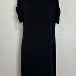 Lou & grey  SignatureSoft Black Short Sleeves Shirt Dress Photo 0
