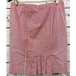 Nanette Lepore ‎ Women's Pink Striped Lined Straight Skirt [Size 12] Made in USA Photo 5